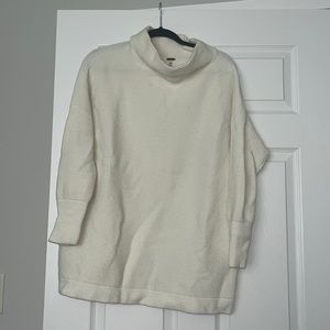 Free People Cream White Oversized Sweater